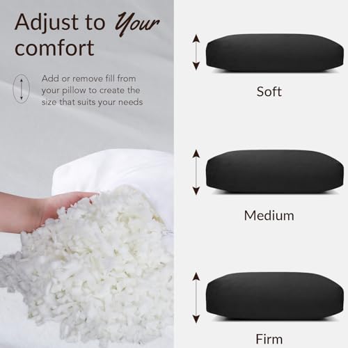 Head Recliner Pillow Adjustable Shredded Memory Foam Headrest Pillow for Recliners,Non-Slip Velvet Cushion for Pain Relief Neck Support Pillow for Travel Home Recliner Sofa Armchair (Black) by SofGlowly - Used condition - Image 3