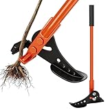 voominhtec Heavy-Duty Tree Puller and Stump Puller Tool, 100% High-Strength Manganese Steel Uproot Tool for Sapling & Root Removal, Extracts 1/4' to 1-1/8' Woody Stems & Invasive Trees