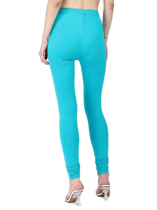 Image of Robinbosky Cotton Churidhar Leggings for Women - Stylish, Stretchable & Flattering Fit for All-Day Comfort