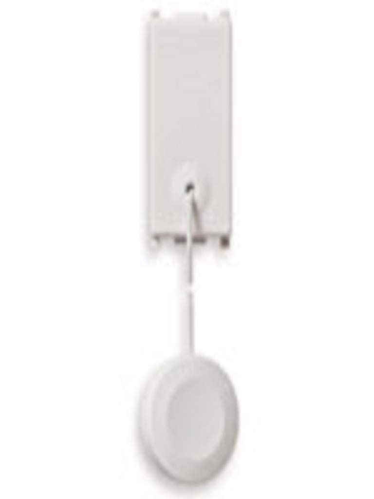 Vimar Series eikon - Push Button 1 Pole Open Contact 10a with White Strap, weiß