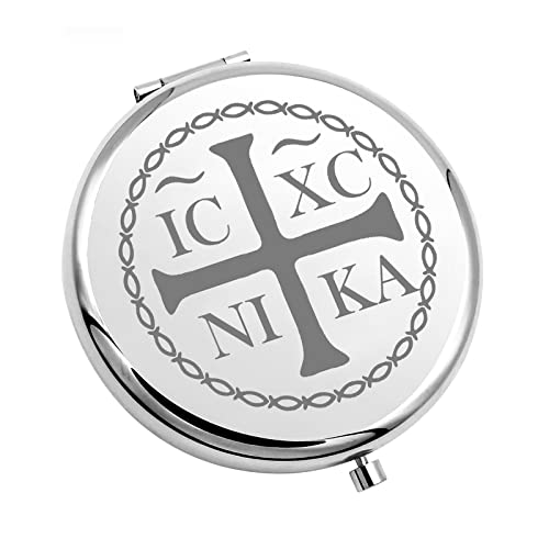 Chooro Christian Eastern Orthodox Gift Christian Gifts For Women Compact Mirror Folding Makeup Mirror Easter Birthday Gifts (Orthodox-M) #TOP11