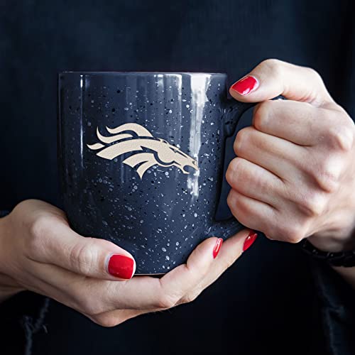 Image of Rico Industries NFL Football 16 oz Team Color Laser Engraved Speckled Ceramic Coffee Mug