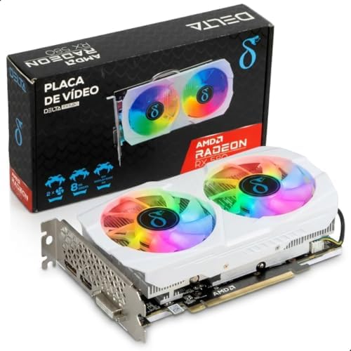 Placa de Vídeo AMD Radeon RX 580 8GB GDDR5 256 bits RGB HDMI Disp...