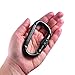 Locking Carabiner Clip, 2-Pack 18KN Carabiner Clip Heavy Duty Made of Steel Alloy - Caribeener Clips for Hammocks, Camping, Hiking, Traveling, Keychains - Caribeaner Clip Black - 4000 lb. Capacity
