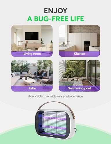 Buzbug MA015B Led Bug Zapper Indoor, 10 Years Lifespan Lamp Sustainable Less Power, Durable High-Voltage Electric Mosquito Zapper, Fly Trap Mosquito Trap, Fly Killer Fly Zapper -Ma015B thumb #4
