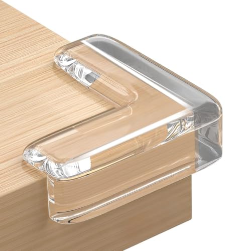 Image of Woohome Corner Protector for Baby (Pack of 12) - Soft Transparent Table Corner Guards & Edge Protectors for Sharp Edges, Furniture & Bed Corners - Baby Proofing Safety Set for Kids & Toddlers