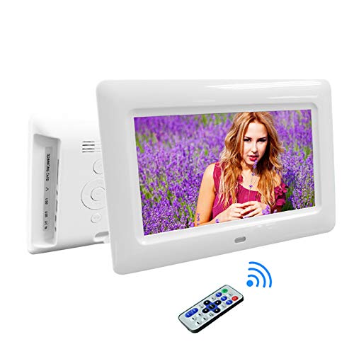 Digital-Foto-Rahmen 7-Zoll-High-Definition digitaler Fotorahmen-Digitale Fotoalbum-Bildanzeige Video-Player MP3 MP4 Wecker-Geschenk,1
