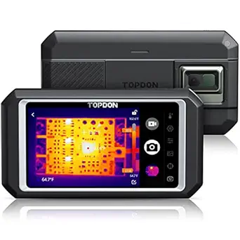 Topdon TC003 256X192 IR Resolution 5'' Touch Screen Thermal Imaging Camera with Secondary Analysis, Dual-Light Imager Bluetooth and 2 MP Visual Camera,-4?F-1022?F