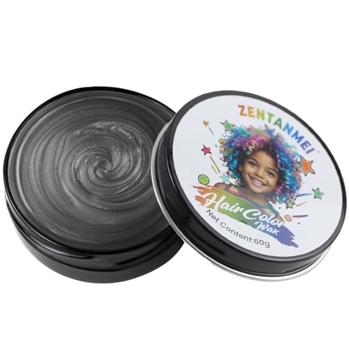 Cera de Color Temporal para Cabello 2.12 oz Negra Lavable miniatura 1