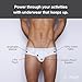 C-IN2 Men's Core Lo No Show Profile Brief,White,Large