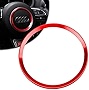 Xotic Tech Steering Wheel Center Emblem Ring Cover Trim, Aluminum Red, Compatible with Audi A3 A4 A5 A6 S3 S4 S5 S6 TT (Round)