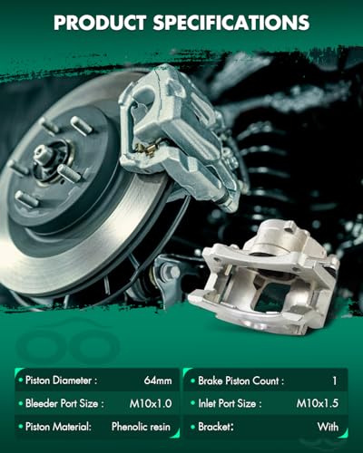 Image of SCITOO Front Brake Calipers With Bracket 18B4772 18B4773 Compatible For Buick For Rendezvous 2002-2007,For Pontiac For Aztek 2001-2005