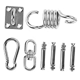 CIYODO Fijaciones para Hamaca con Mosquetones de Acero Inoxidable Ganchos Resistentes para Colgar Sillas Columpio y Accesorios para Exteriores Interiores Soporte de Suspensión para