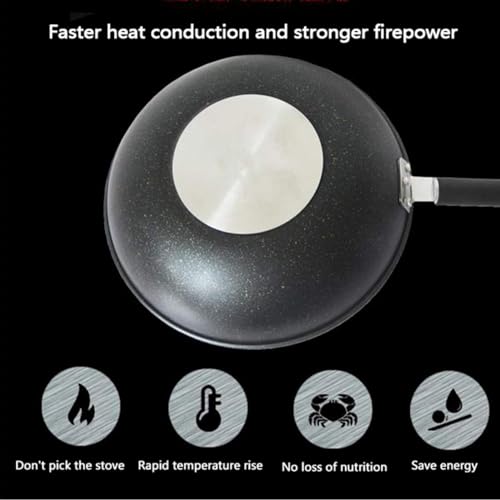 Wok antiadherente inducción con tapa 32 cm miniatura 3