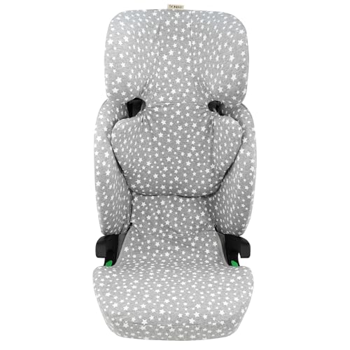 JYOKO Kids Funda de algodón para Silla de Coche Compatible con Axkid (White Star, Axkid Nextkid)