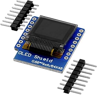 AZDelivery 0.66-inch 64x48 3.3V OLED Display Module I2C IIC HW-699 SSD1306 IoT Display Shield Compatible with D1 Mini Including E-Book!