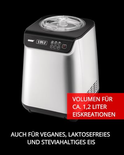 Unold 48825 Eismaschine Uno – selbstkühlend, 135 W, 1,2 Liter