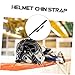 BESPORTBLE Elastic Polyester Hockey Helmet Chin Strap Replacement Breathable Chin Bracket for Hockey Baseball Helmets Easy to Install with Comfortable Fit Long Short Straps