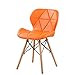Produktbild Nordic Dressing Heim, Schreibtisch Rückenesszimmerstuhl Massivholz-Hocker Best Home Gartenstühle Indoor & Outdoor Nutzung (Size : Orange)