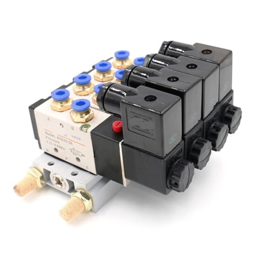 Électrovanne pneumatique 4V210-08 AC110V avec raccords 12mm - 3