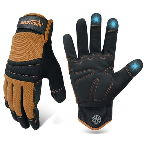 MELOTOUGH Touchscreen Mechanic Work Gloves for Men and Women