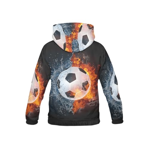 Fire and Water Long-sleeve All Over Print Athletic Hoodies Pullover Sweatshirt2