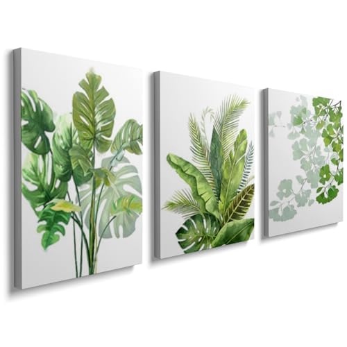 Decoración para baño y salón que soluciona paredes vacías con arte botánico en lienzo de 20x30