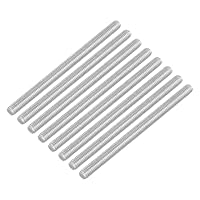 QUARKZMAN 8 Stück Gewindestangen, M4 x 60mm, 304 Edelstahl, Gewindestab mit metrischem Vollgewinde, M4-0,7 Gewindesteigung für Möbel- und Maschinenmontage