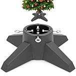 Festive Fix Christmas Tree Stand – Heavy-Duty 6ft Holder with Water Reservoir, Stable Base for Real Trees, Quick Assembly with Metal Bolts