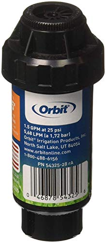 Orbit 54325 Half Circle Spray Pattern Spring Loaded Pop-Up Heads