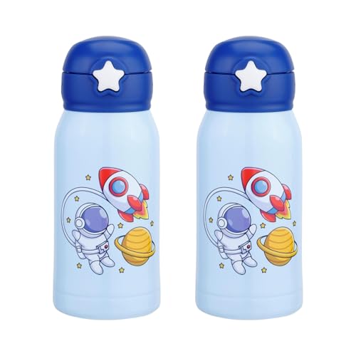Image of CLAY CRAFT VACBOTT Kids Double Walled 18 Hours Hot and 24 Hours Cold Water Bottle-550ML, 2-Piece Steel Bottles for Travelling|BPA-Free|Leak Proof|BIS Certified|1Year Limited Warranty