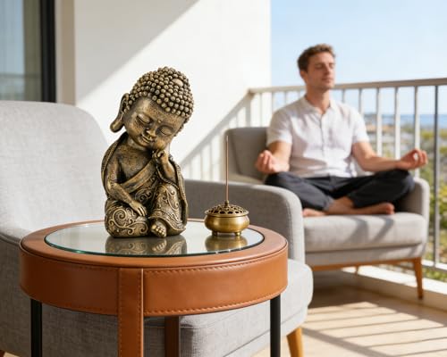 Estatua de Buda Bebé en Resina de 8 Pulgadas miniatura 4