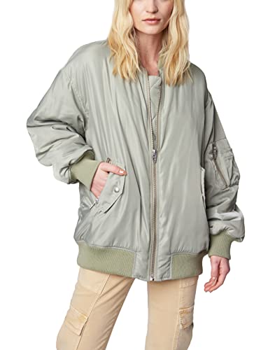 [BLANKNYC] womens Long Nylon Bomber