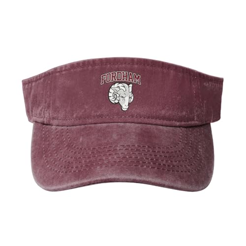 Fordham Rams Washed Cowboy Empty Top Baseball Sun Cap Red