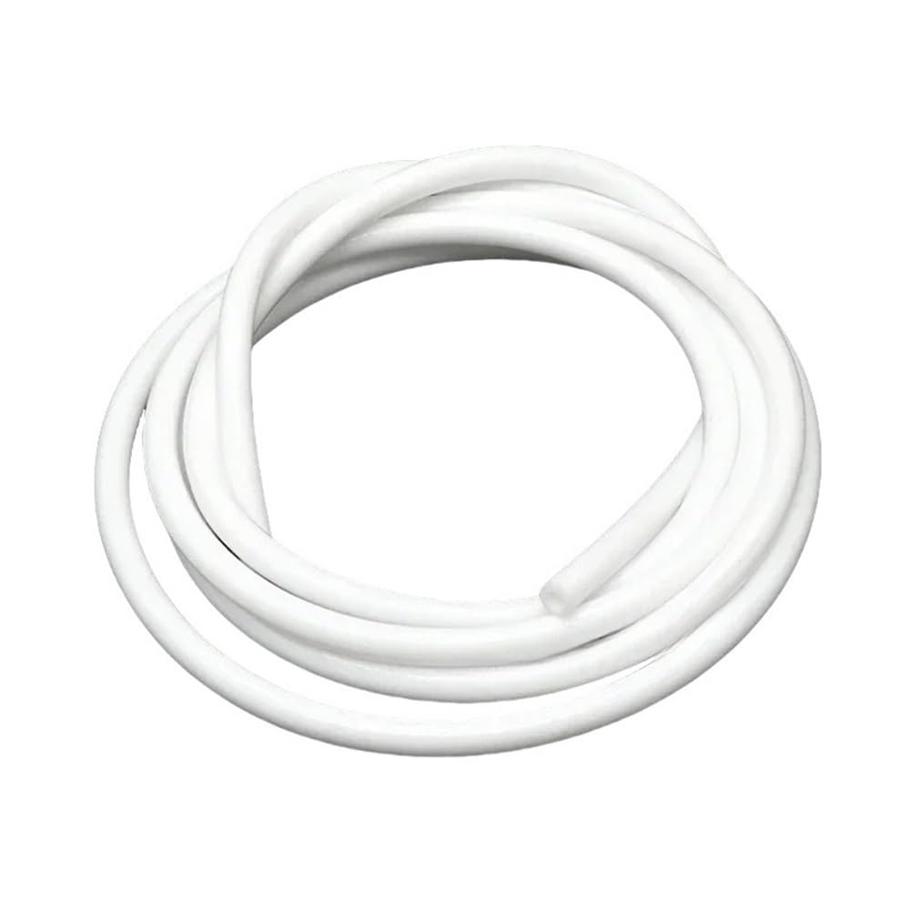 Gohapy White Rubber Strip 1 Piece Soft Flexible Rubber Plumbing Pipe 1Meter, Silicone Tube Od 10Mm 9Mm 8Mm 7Mm For Lab Equipment(,1Meter*7Mm*9Mm)
