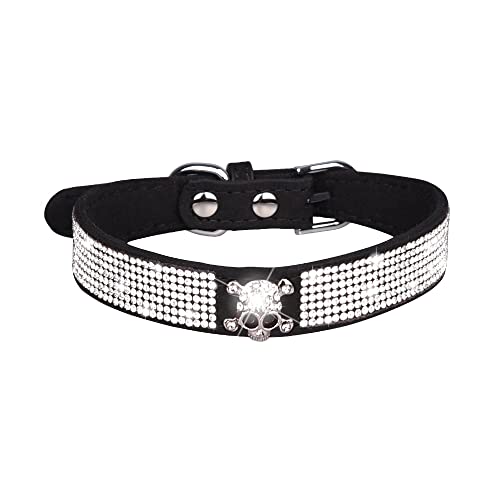 Collar de perro pequeño con diamantes antiescapes Serijoars M negro5 2