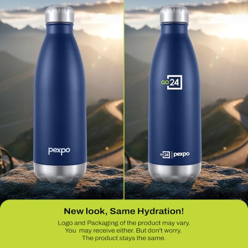 Go24 pexpo Electro Denim Blue 1500ml Stainless Steel Water Bottle - Image 3