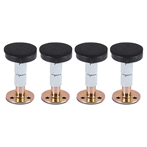 Homoyoyo Estabilizador de estrutura de cama ajustável de 4 peças, fixador de cabeceira de metal para