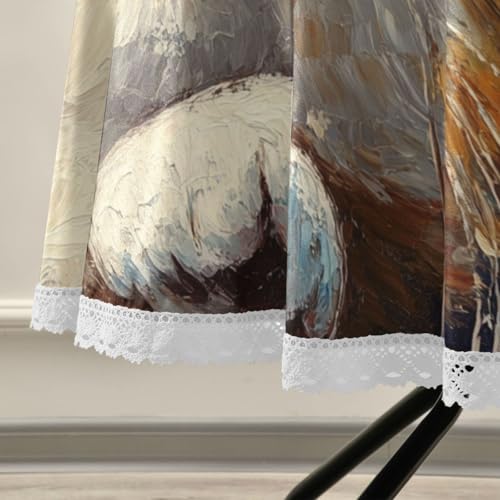 Nappe ronde chat lavable 152 cm pour protéger une table avec élégance - 6