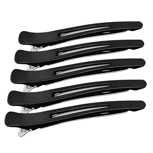 5 Piezas Pinza de Pelo de Duckbill, Negro.