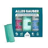 HAKA Reiniger-Set, für Boden, Küche & Bad, 3x 475ml inkl. Mikrofaser-Tuch
