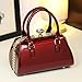 Nucucina Fashion Rhinestone Evening Bag for Women Top Handle Crossbody Handbags Leather Purses Small Hard Shoulder Bags (Red)