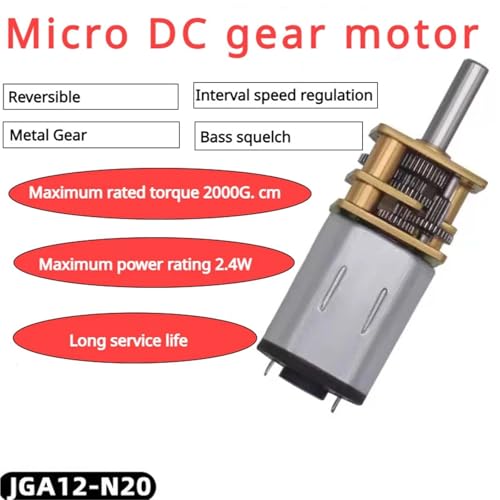 Moteur N20 6V avec roue dentée à couple élevé et réduction précise