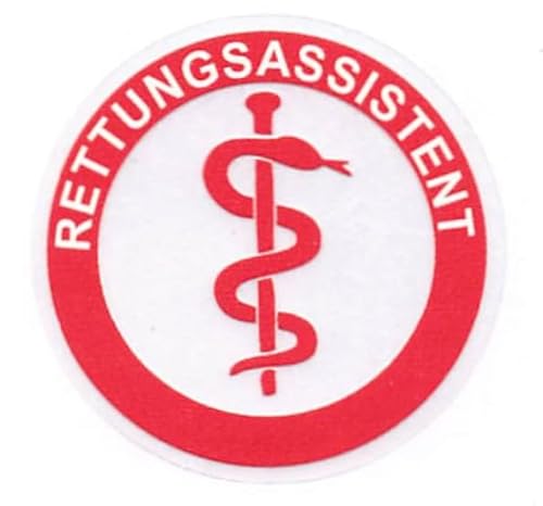2 Rettungsdienst Feuerwehr Helmaufkleber Aufkleber Äskulapstab RETTUNGSASSISTENT