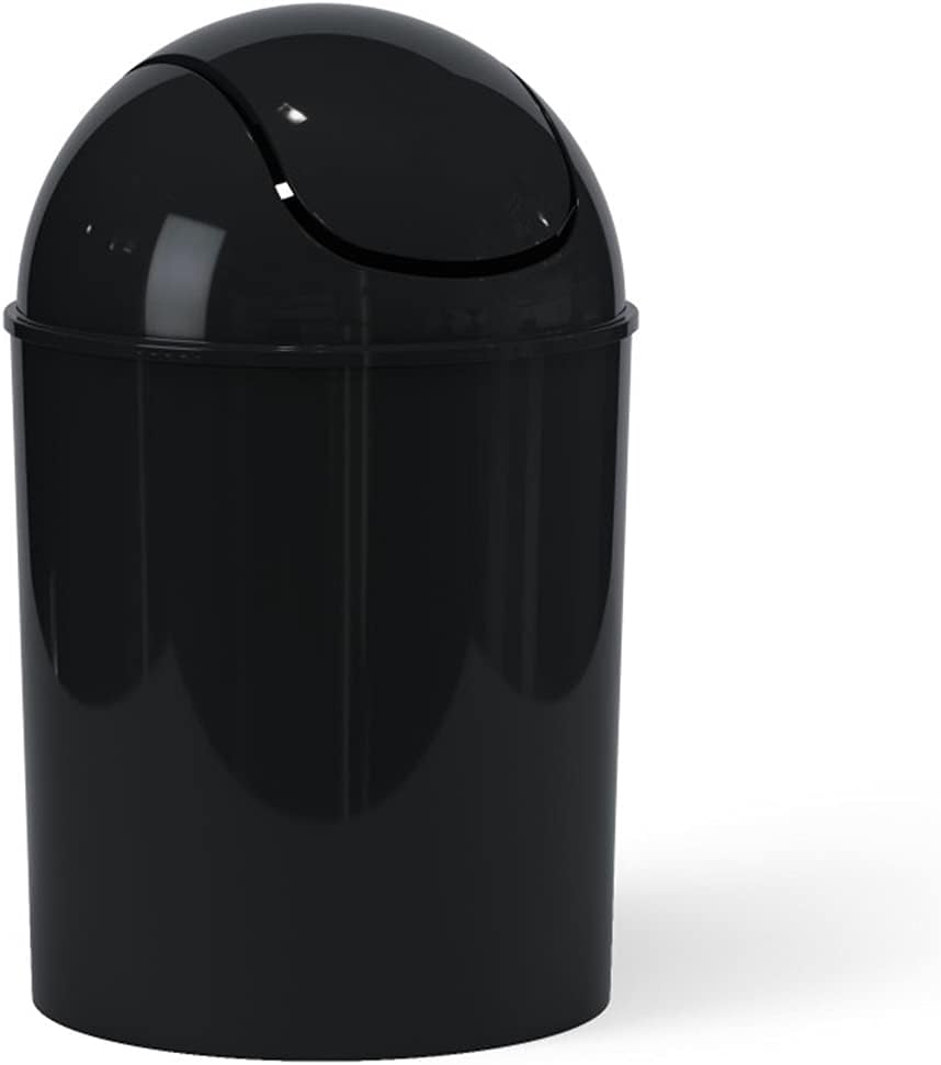 Umbra Mini Waste Can 1-1/2 Gallon with Swing Lid, Matte