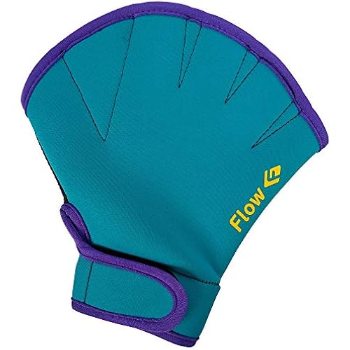 Flow Swimming Resistance Gloves - Webbed Gloves for Water Aerobics, Aquatic Fitness, and Swim Training
