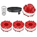 Produktbild CHIHOLEN Rasentrimmer Fadenspule Kompatibel Mit Einhell 3405096,Ersatzfadenspule für Einhell GE-CT 36/30 LI E SOLO,AGILLO 18/200,Ø2mm-8m Länge(4 Spule+1 Kappe+1 Frühling)