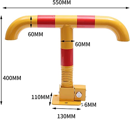 Verrou de stationnement robuste avec barrière à ressort pliable