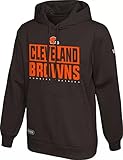 Cleveland Browns Brown Combine Offside Performance Pullover Hoodie - NFL Long Sleeve Hoody (Small)