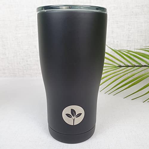 Black Cherish Planet Forever Mug isotherme portable à double paroi en métal Capacité 850 ml Cover